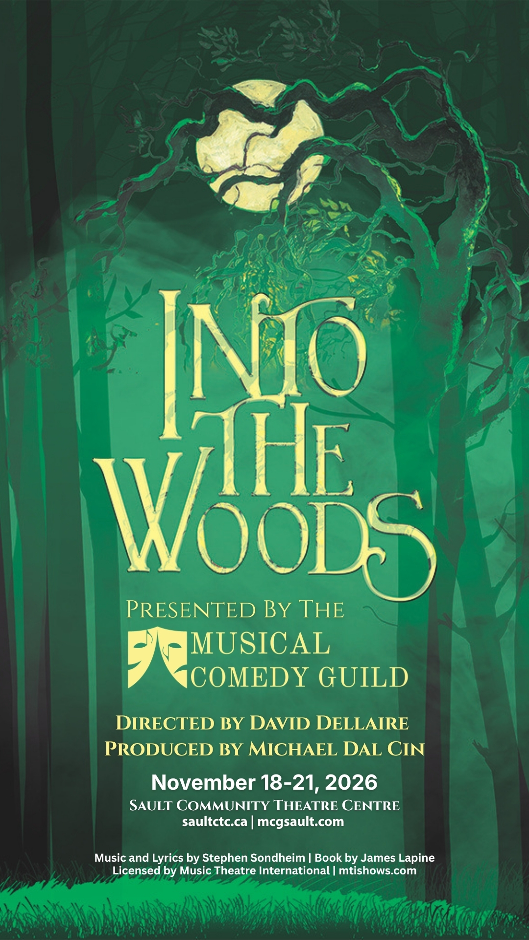 The Musical Comedy Guild of Sault Ste. Marie presents Into The Woods at The Sault Community Theatre Centre